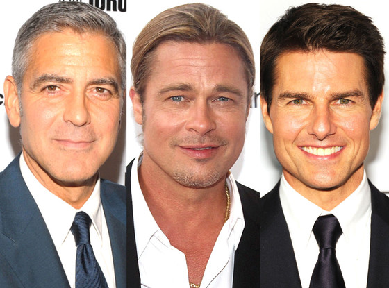 George Clooney, Brad Pitt, Tom Cruise George Clooney, Brad Pitt, Tom Cruise